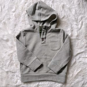 NWOT Old Navy Hooded Sweater/Sweatshirt, 2T, olive green and white